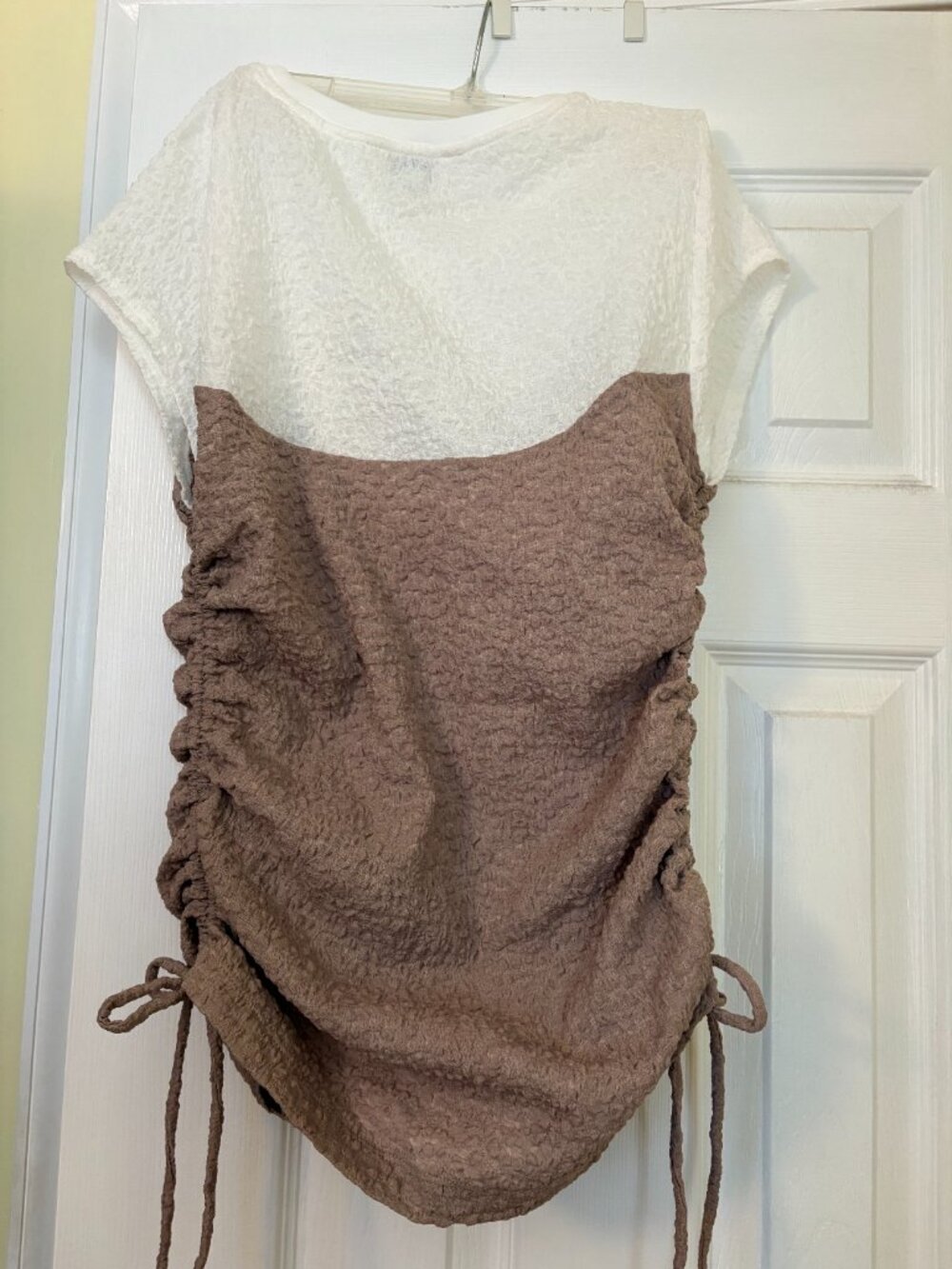 NWT Anthropologie Maeve Ruched Corset Short-Sleeve Top - Size M - Picture 5 of 9